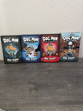 Dog Man Book Set by Dav Pilkey - Colorful Kids Graphic Novels